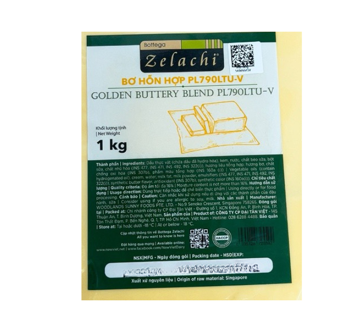 Bơ lạt hỗn hợp vivo zelachi - chỉ hỗ trợ giao nhanh 2h trong tphcm