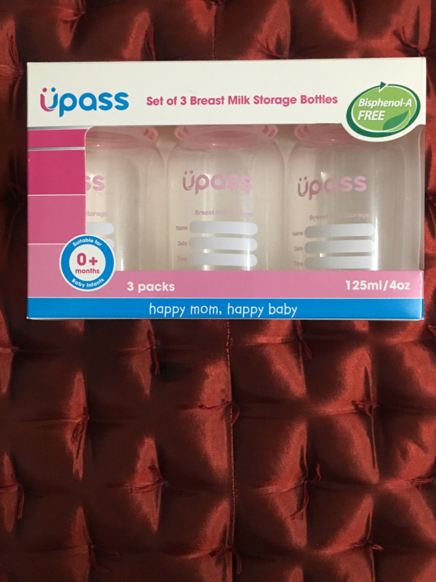 [HCM]Bình trữ sữa 125ml (bộ 3 bình) pass UP0030N