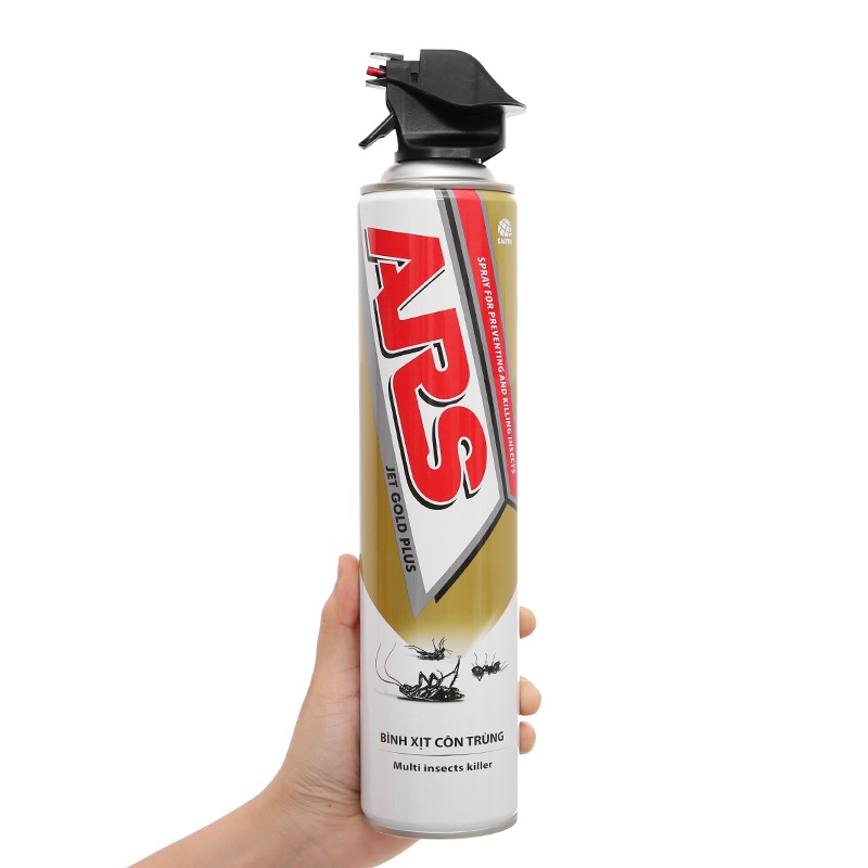 Bình xịt côn trùng (Muỗi, kiến, gián,...) ARS Jet Gold S không mùi 600ml