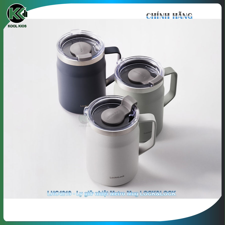 [LOCK&LOCK] Ca giữ nhiệt METRO MUG 475ML - LHC4219