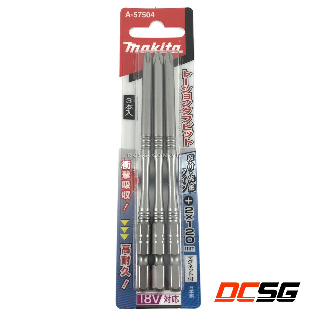 Mũi vít 1 đầu PH2x120mm Makita A-57504