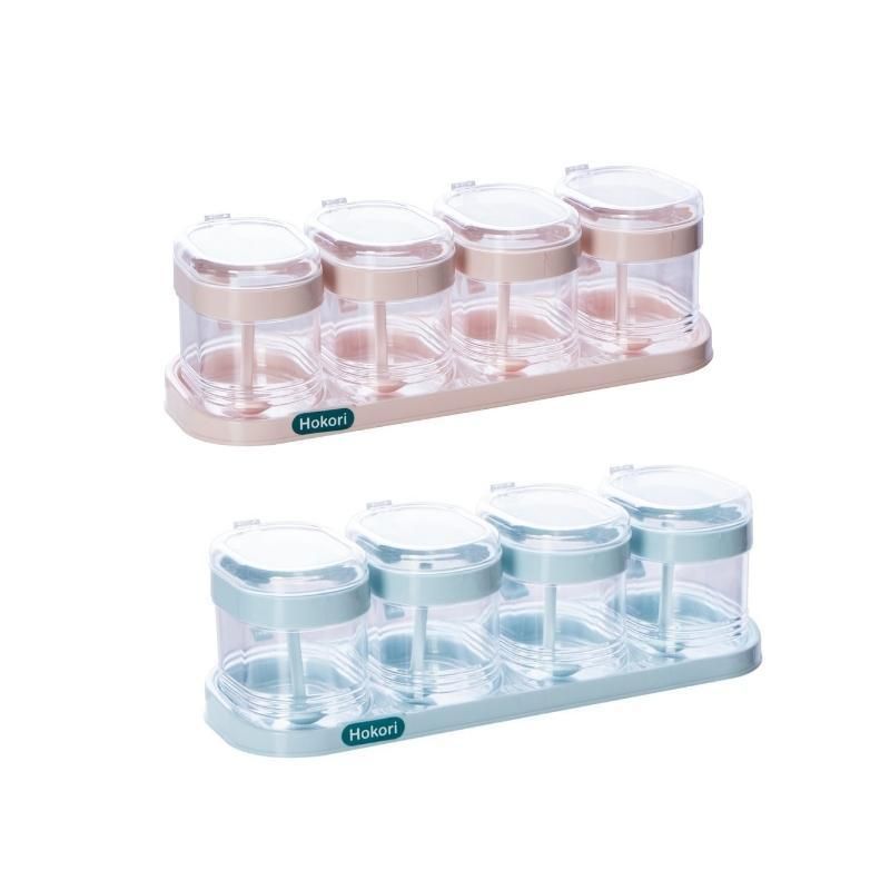 Bộ 4 Lọ Đựng Gia Vị Hokori 700ml