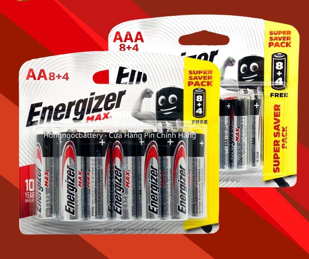 Pin AA , AAA - Pin Energizer 1,5V Siêu Bền - Hàng Chính Hãng