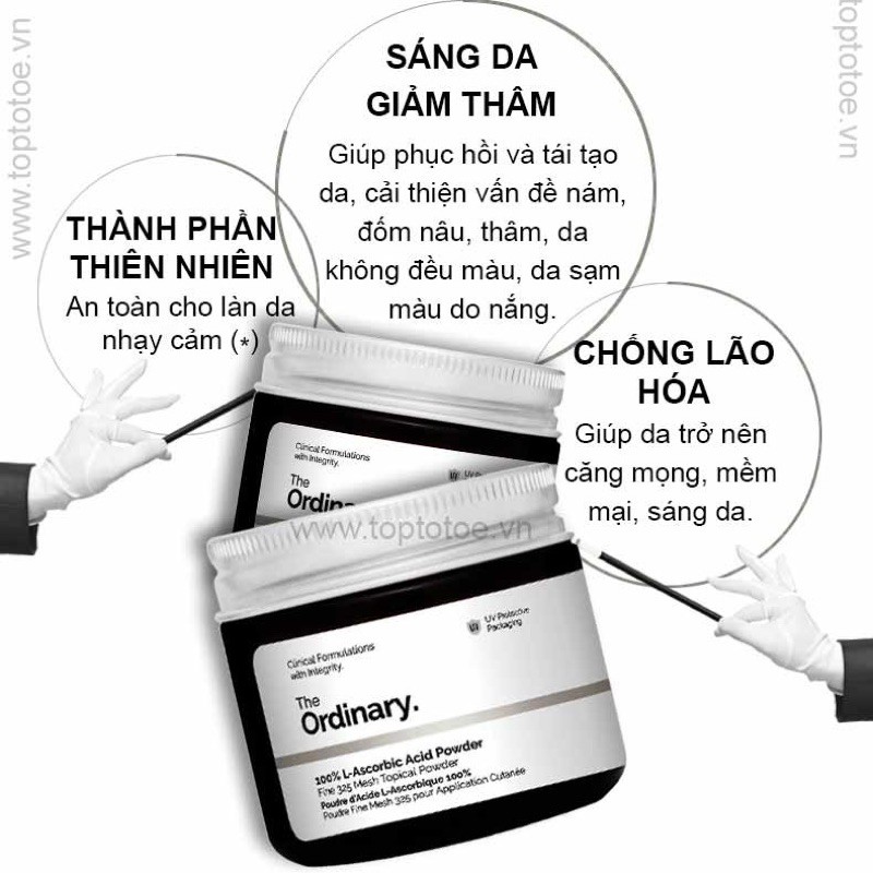 The Ordinary L-Ascorbic Acid Powder 20g - Bột Vitamin C