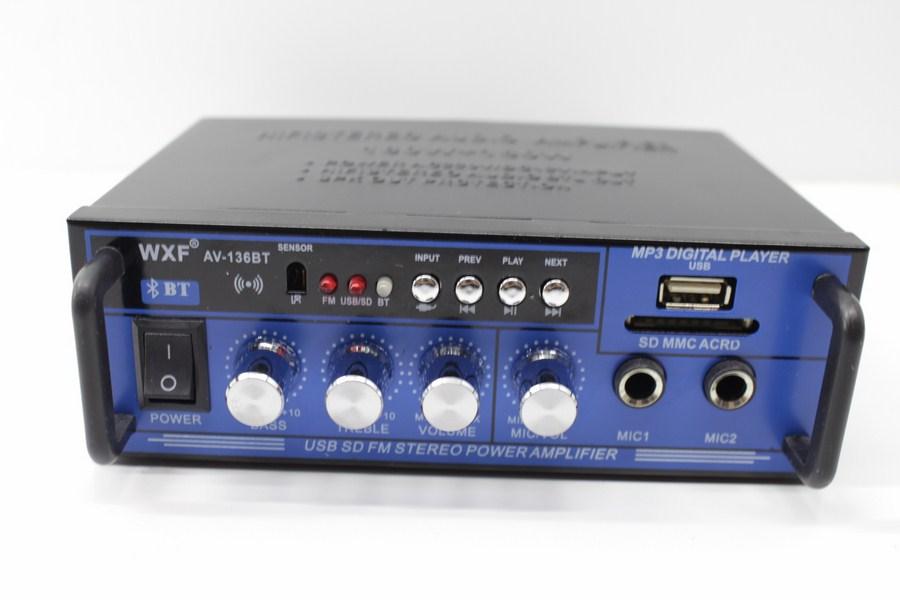 Amply WXF - AK-136 12V/220V USB BLUTOOTH