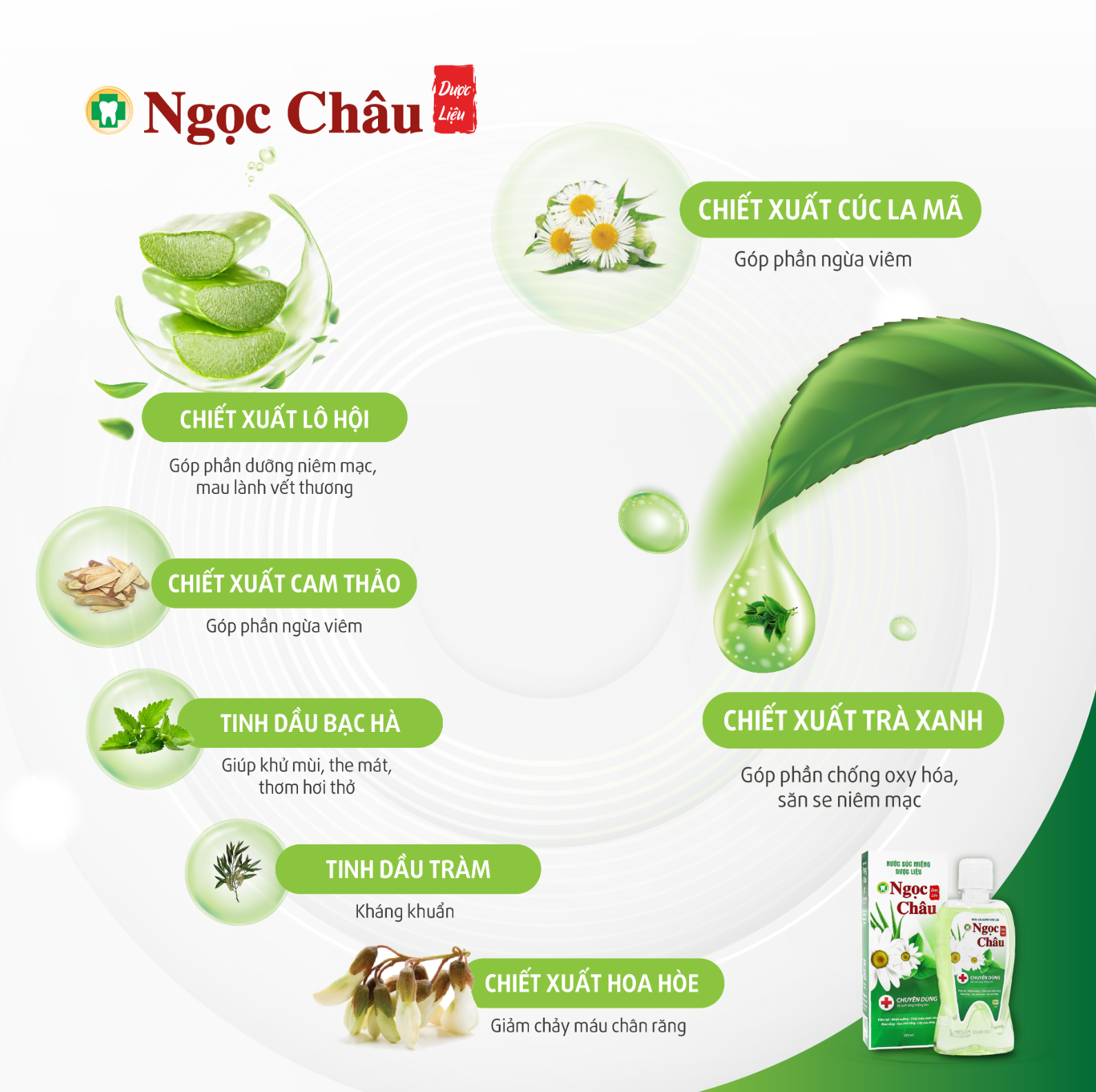 Nước Súc miệng dược liệu Ngọc Châu