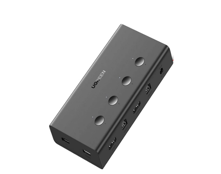 Bộ chuyển kvm switch 4 in 1 hdmi 2.0 4k@60hz ugreen 70439