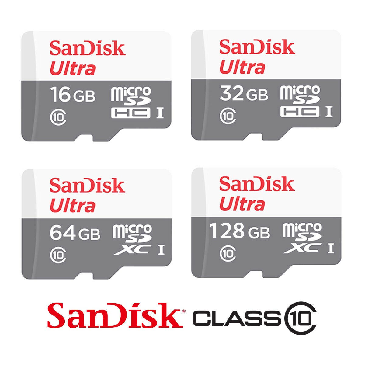[HCM]Thẻ nhớ MicroSDHC SanDisk Ultra  32GB 100MB/s - Model 2021 (Trắng bạc)
