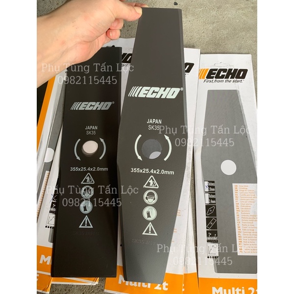 Lưỡi Dao Cắt Cỏ Echo vuông , vát 2li x 35cm