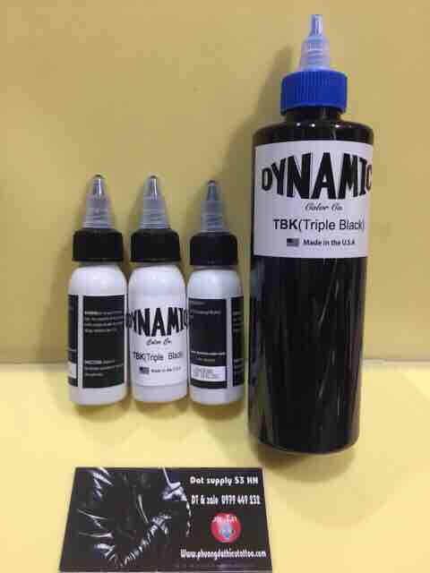 Mực xăm siêu đen Dynamic TBK 189k/1l/30ml 2019-2020
