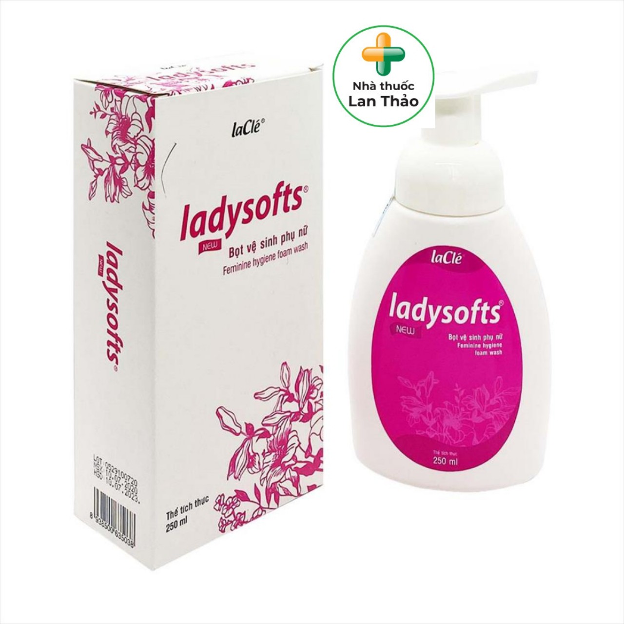 Dung dịch vệ sinh dạng bọt ladysofts new chai 250ml
