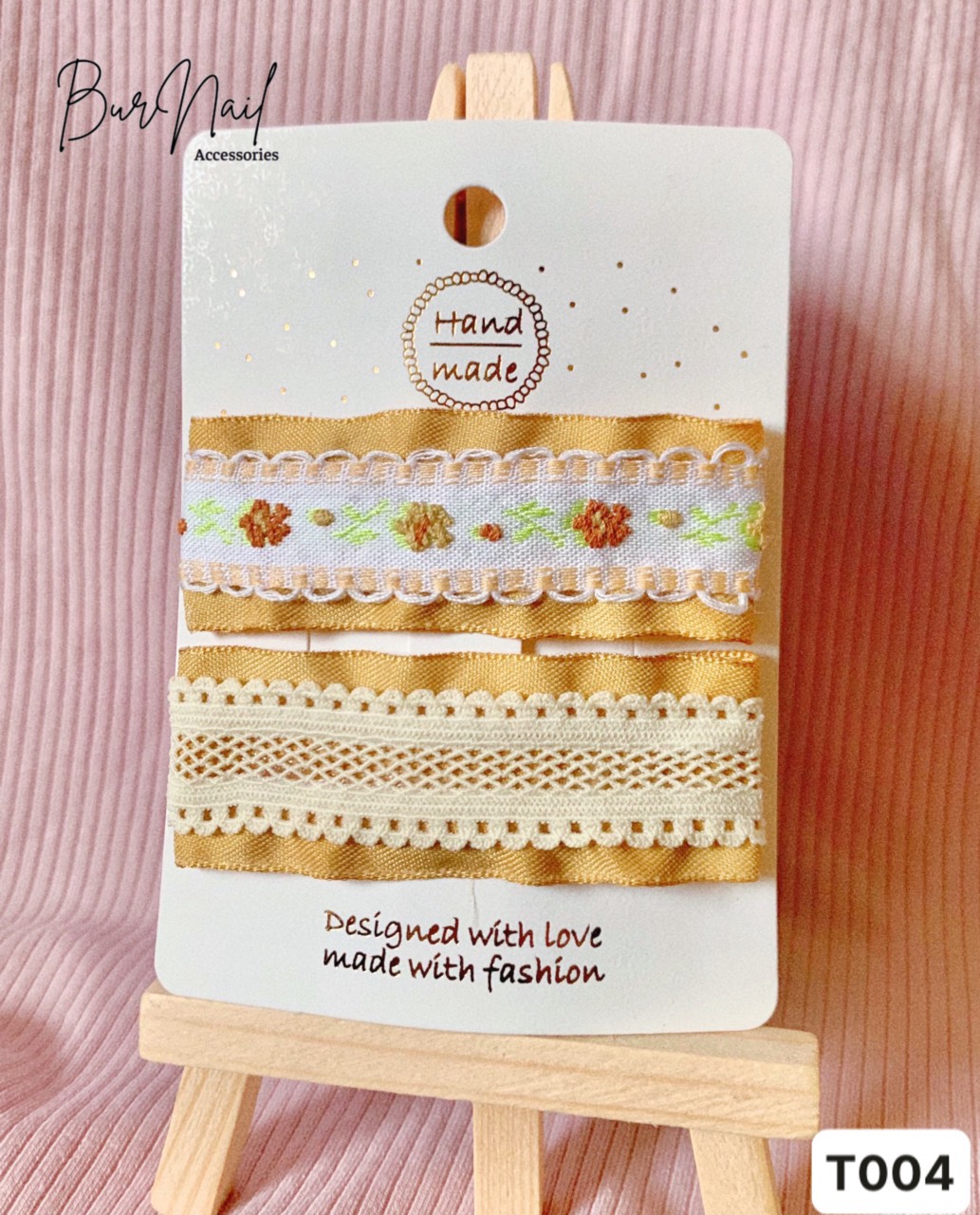 Kẹp Tóc Thêu Hoa Handmade Mẹ và Bé