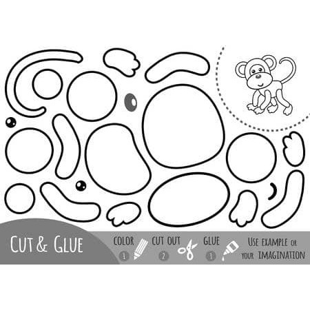 Giấy tô màu và cắt dán - Mẫu 2