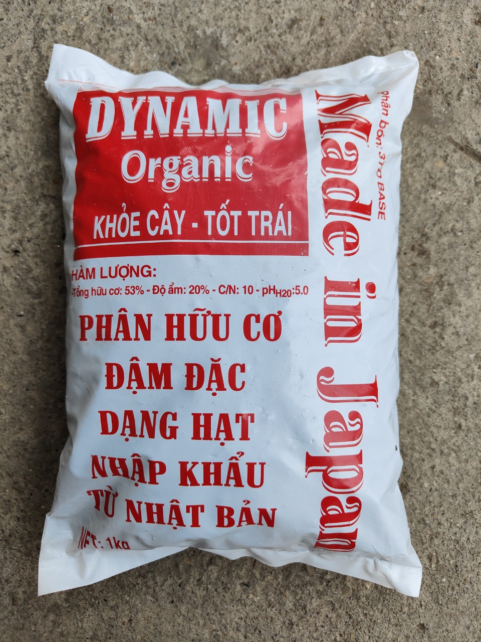 Phân hữu cơ đậm đặc Dynamic - phân gà Nhật Bản dinh dưỡng cao, an toàn cho cây (1kg)