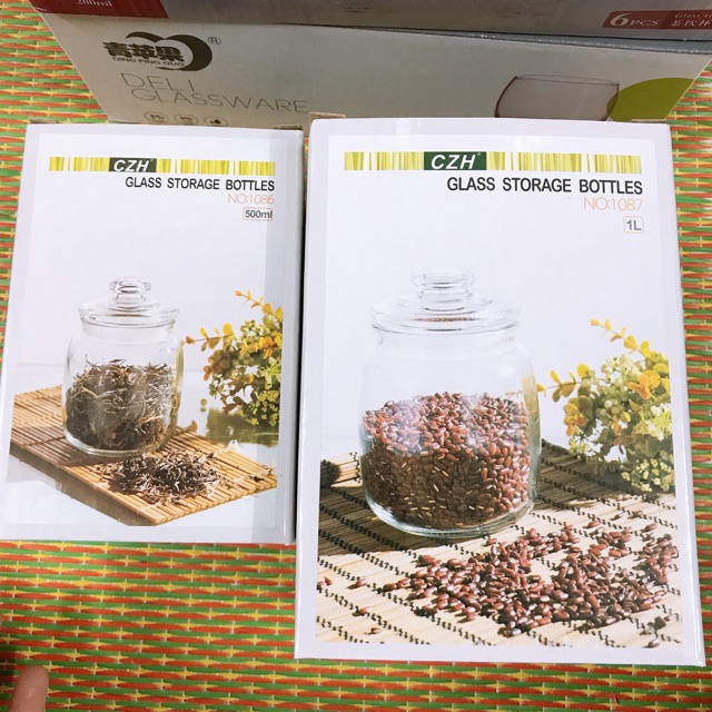 Lọ Thuỷ Tinh Nắp Xoáy 9550