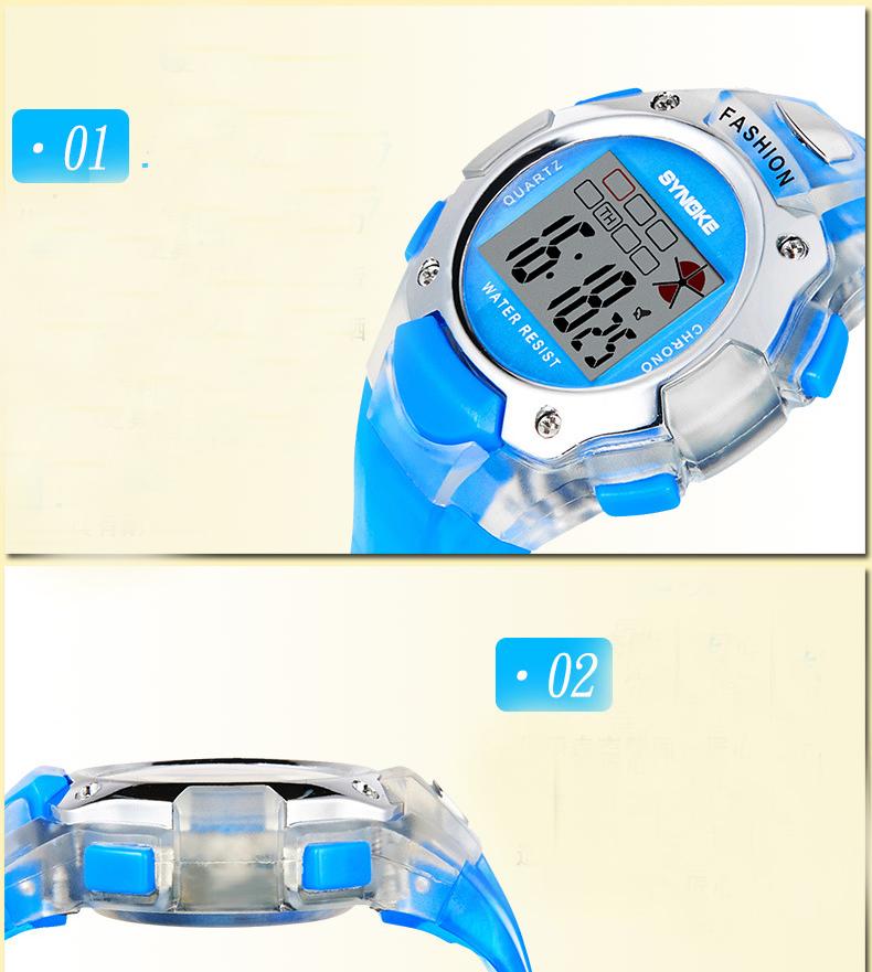 Đồng hồ cho bé gái Synoke 99319 (Hồng)