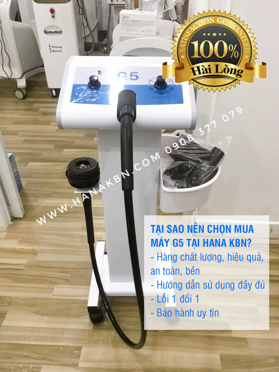 Máy đầm rung giảm béo G5, máy đánh tan mỡ bụng cho spa (Hàng sẵn, Ảnh thật, Bảo hành 6 tháng, Có HDSD)