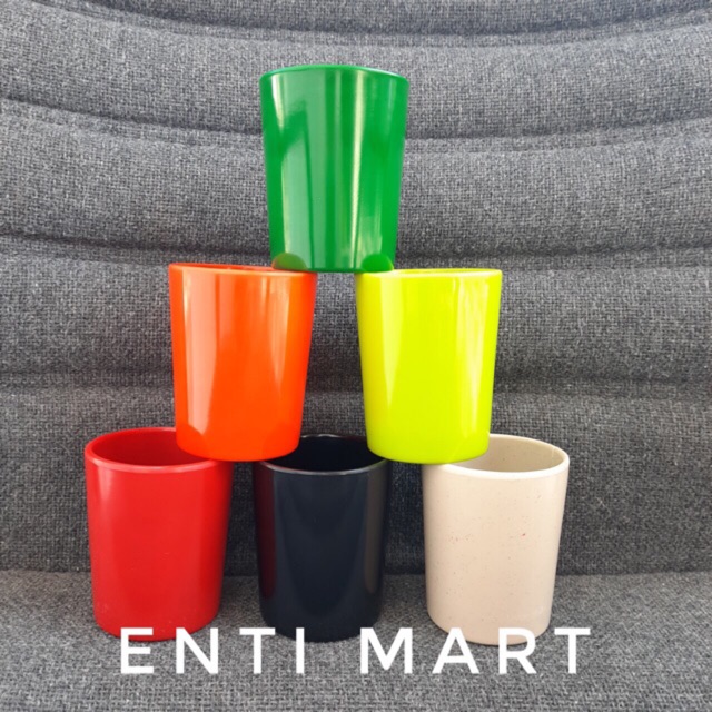 Combo 10 ly melamine, cốc uống trà melamin cao 7.5cm chất lượng
