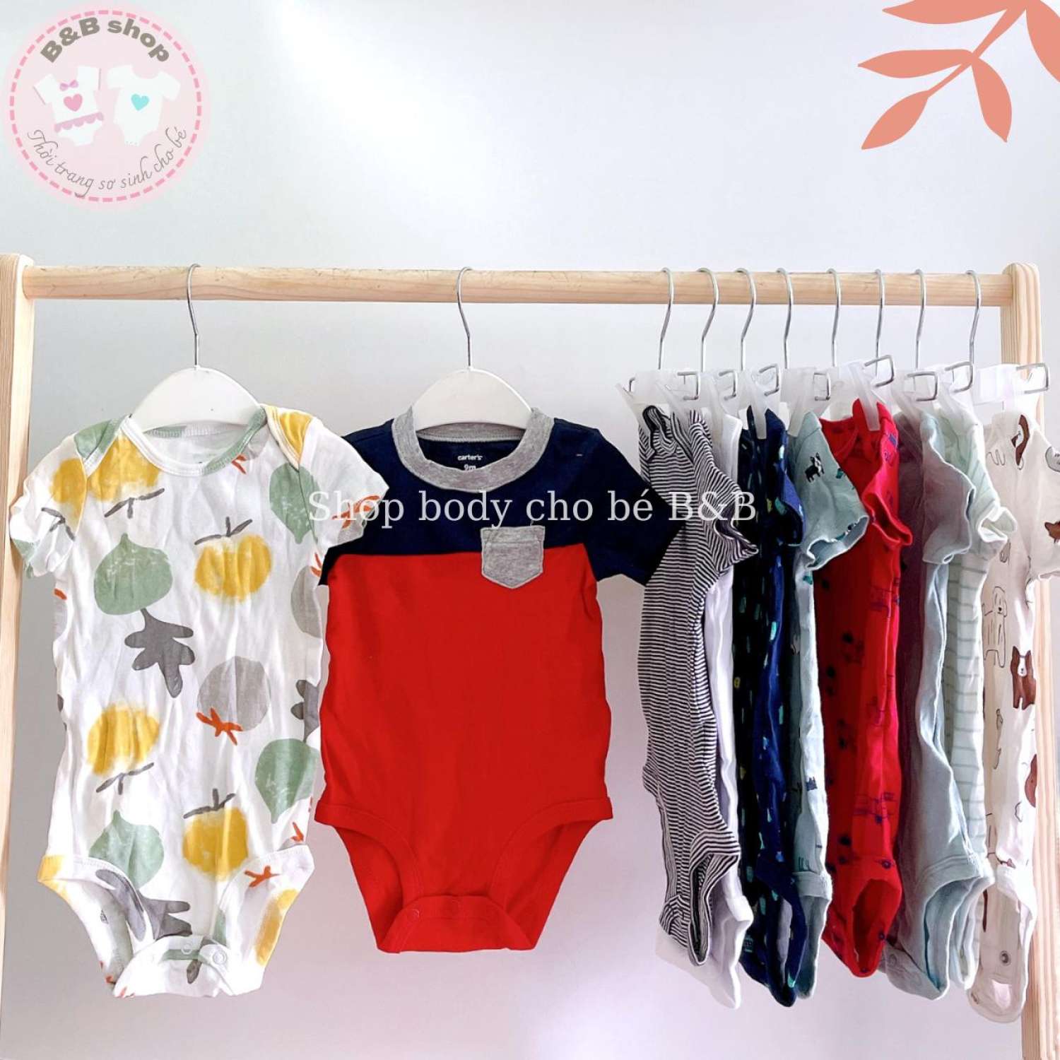 (Chọn mẫu 6-9m) Bodysuit, Body chip Carter xuất dư cho bé sơ sinh