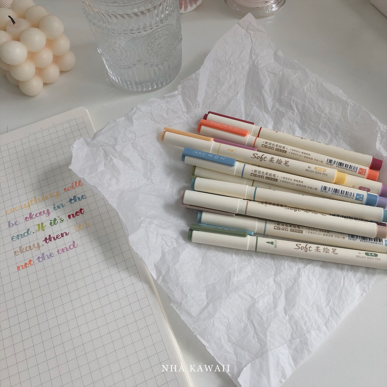 Bút viết calligraphy DS Soft Brush Sign Pen (mẫu mới)