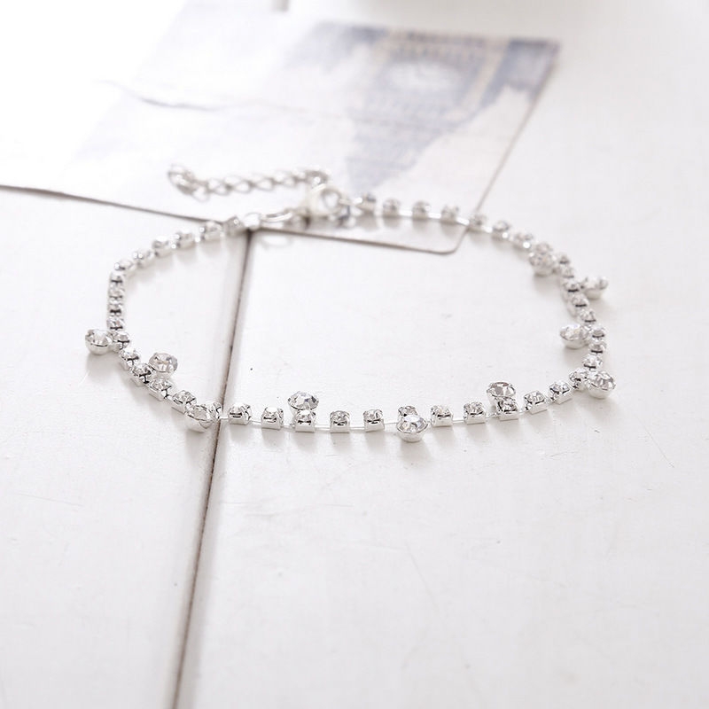 Lắc chân nữ thời trang đính hạt L2051