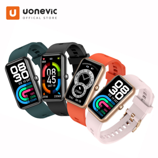 Uonevic New Smart Band 6 Hình cảm ứng đầy 24H Heart R ate IP68 Đồng hồ thông minh chờ lâu không thấm nước cho Huawei Band dành cho Nam Nữ cho iOS Android thumbnail