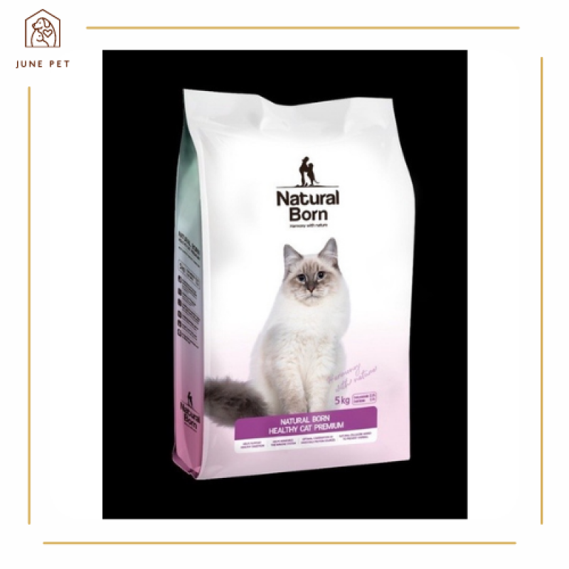 Miễn Ship Hạt Thức Ăn Cho Mèo NATURAL BORN Túi 5KG Giàu Dinh Dưỡng - JUNE PET SHOP