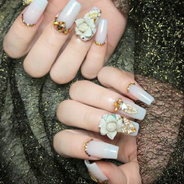 Lưới ren chụp ảnh mẫu nail