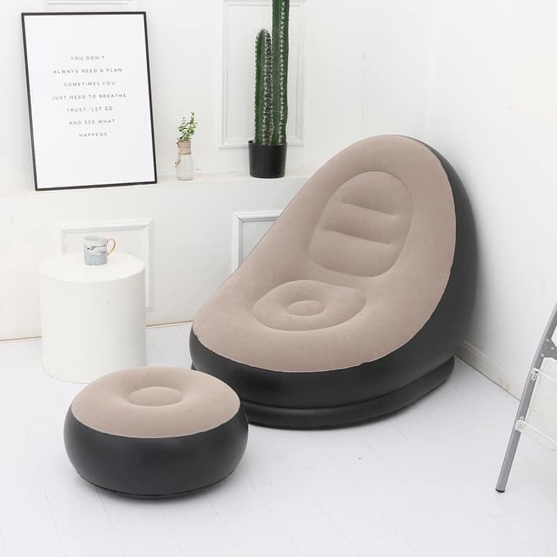 Ghế hơi julong , ghế đệm hơi tựa lưng, sofa hơi, ghế đệm hơi êm ái không kèm bơm hơi.