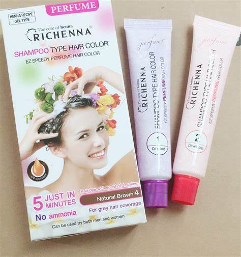 Nhuộm tóc dạng dầu gội Richenna Perfume (40gr)
