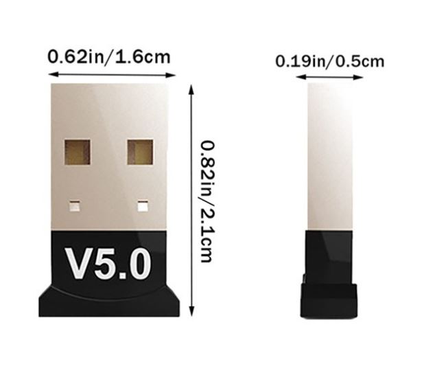 USB Bluetooth 5.0 cho PC -USB Bluetooth Máy tính kết nối 20m V5.0