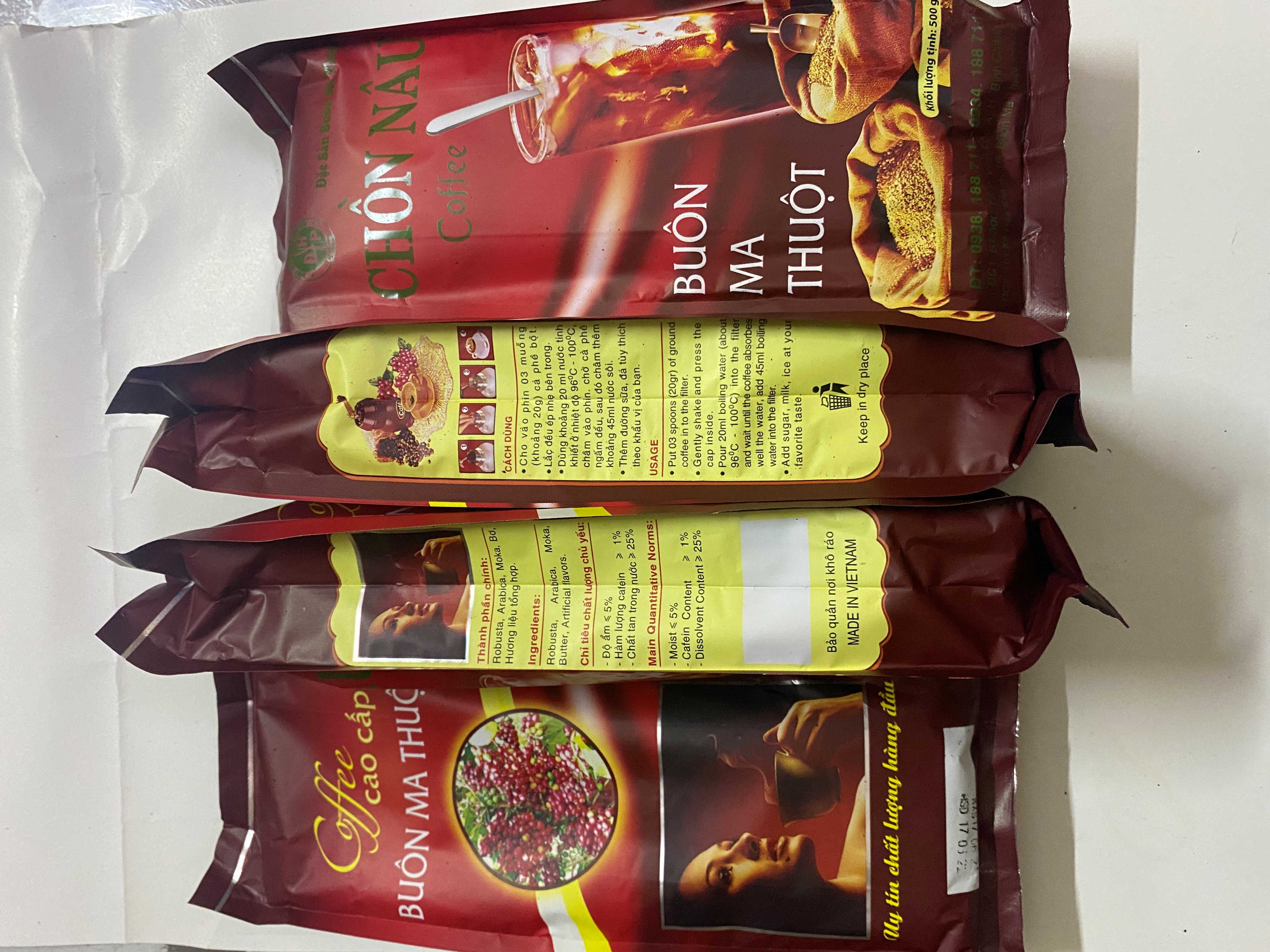 CÀ PHÊ XAY CHỒN BUÔN MA THUỘC 500g
