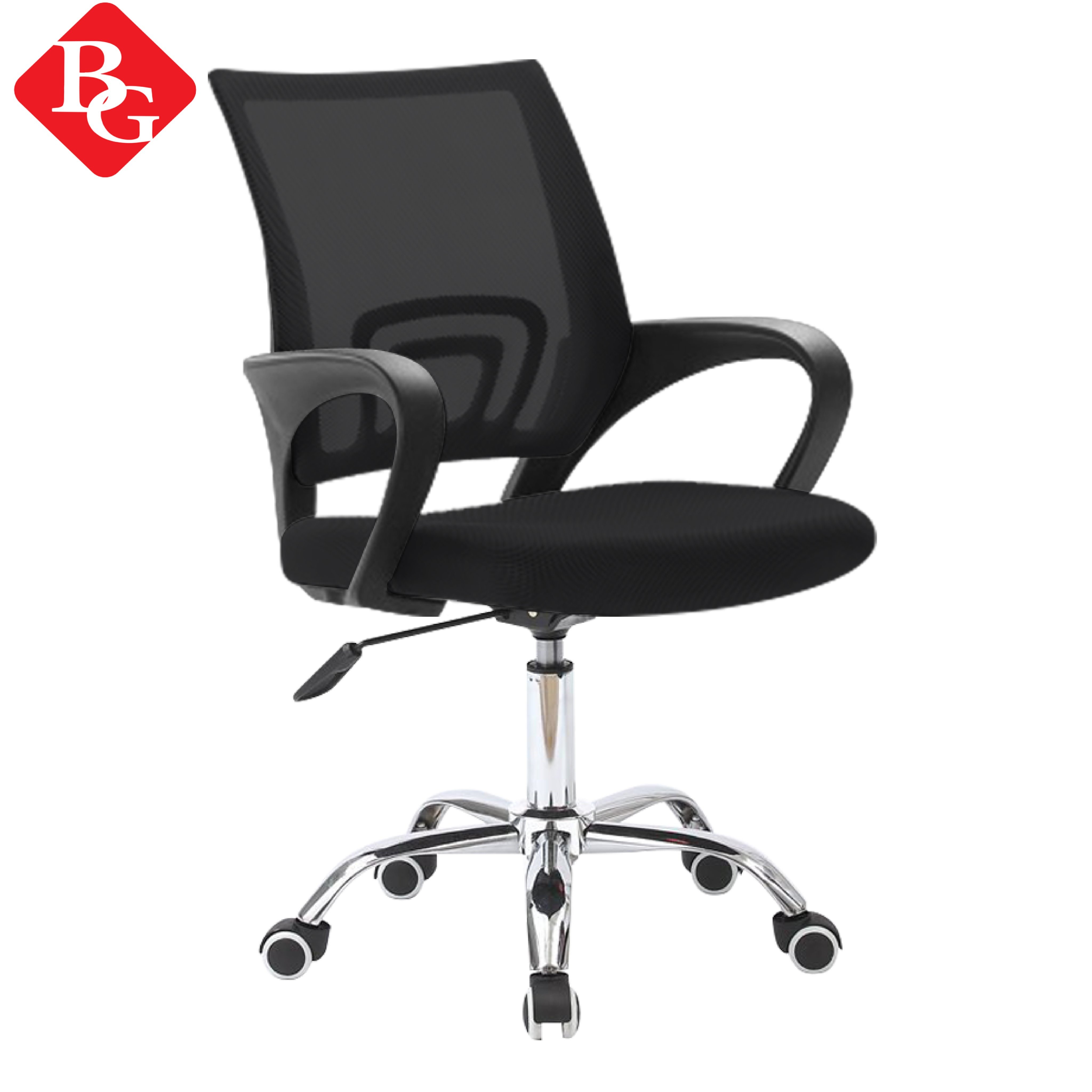 BG - Ghế lưới chân xoay văn phòng chân xoay 360 độ Model B101 BLACK mới