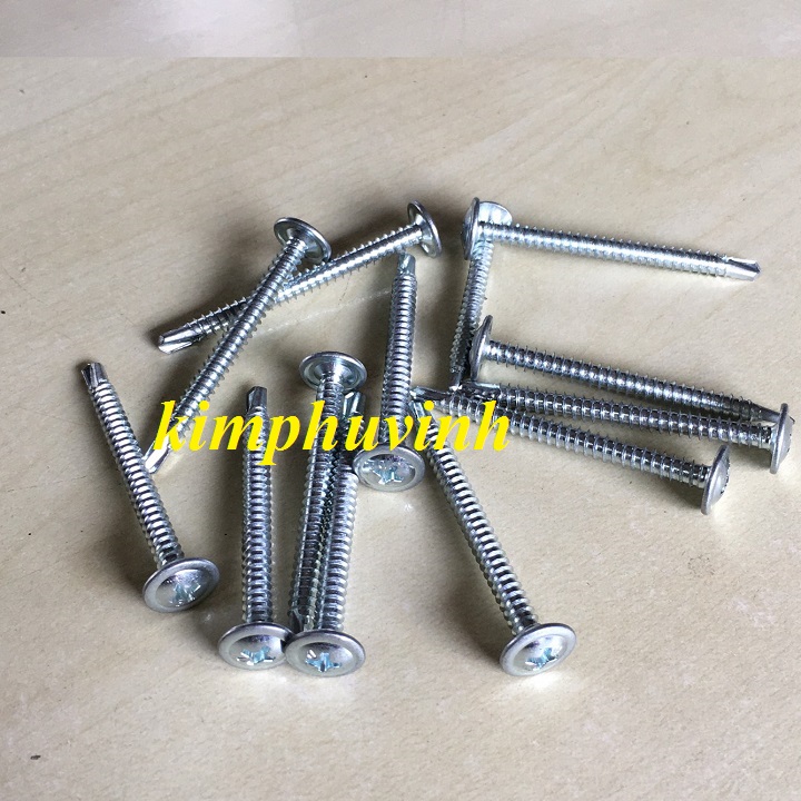 5cm - 100 CON VÍT ĐUÔI CÁ ĐẦU DÙ 5CM - VÍT SÀN DÙ 5P