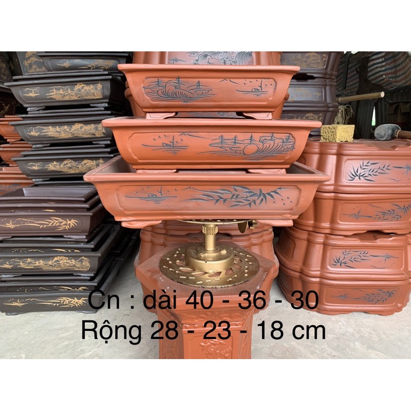 Chậu trồng cây bon sai chữ nhật /chậu trồng cây bonsai/chậu trồng cây cảnh /chậu trồng cây kiểng