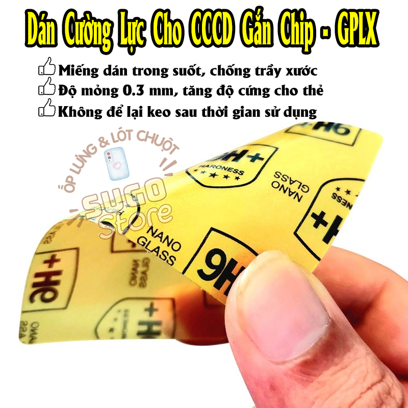 Miếng dán Cường Lực cho Căn Cước Công Dân (CCCD) - Giấy Phép Xe Máy (GPLX)