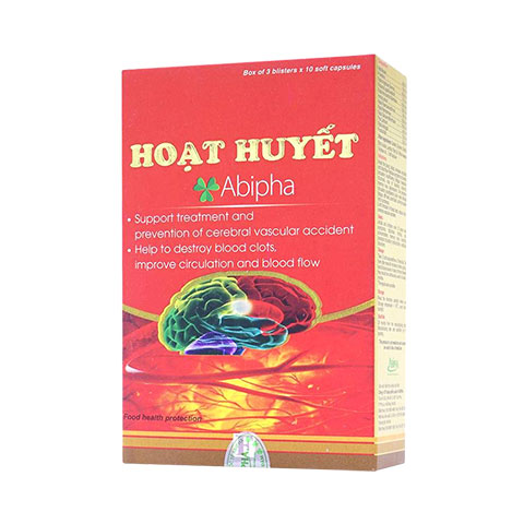 Hoạt Huyết Abipha - Hỗ trợ giảm các triệu chứng thiểu năng tuần hoàn não