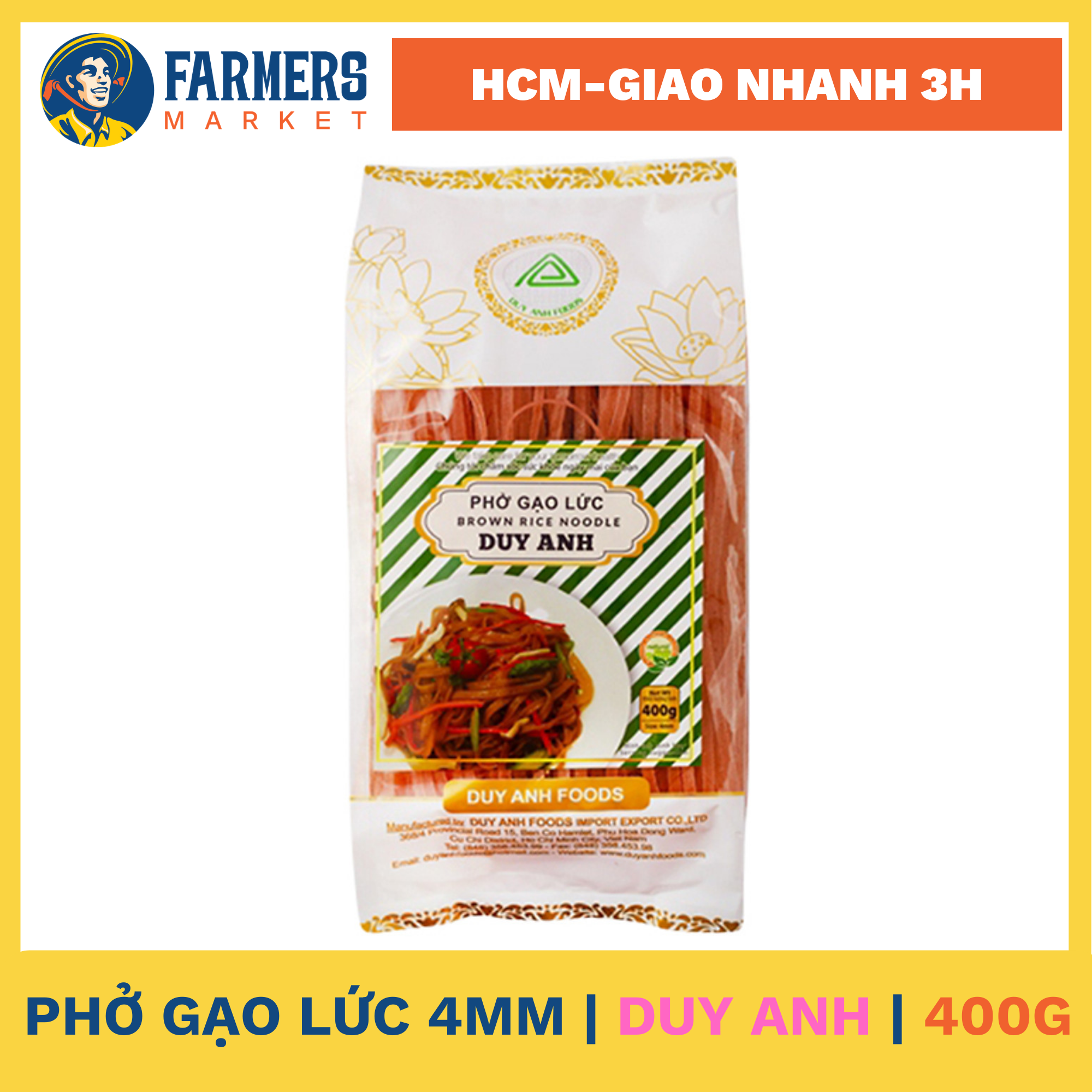 Phở gạo lức 4mm duy anh