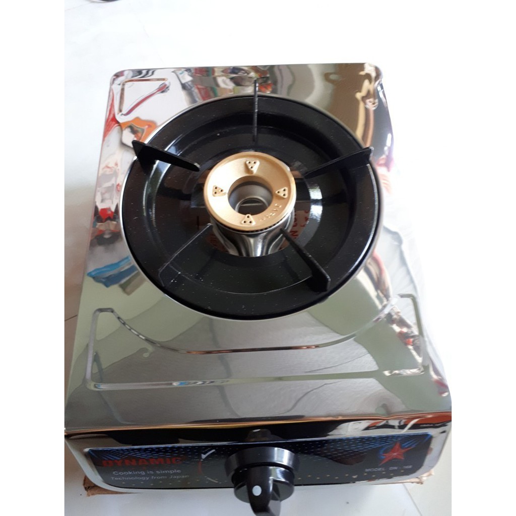 Bếp gas đơn inox Dynamic + Bộ van dây