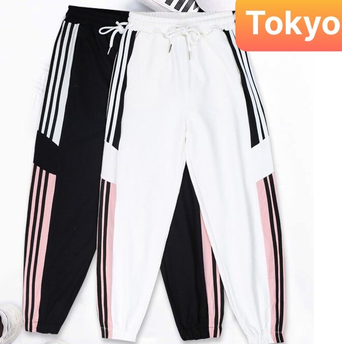 QUẦN JOGGER THỂ THAO NAM NỮ UNISEX THOÁNG MÁT 3 SỌC HỒNG CHẤT NỈ DÀY DA CÁ SIÊU HOT TREND HÈ 2024  NHẬT BẢN CAO CẤP - TOKYO FASHION
