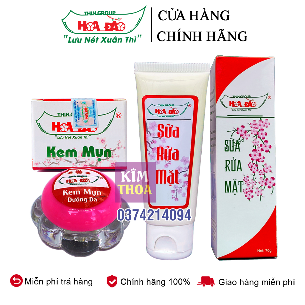 Combo giảm mụn vết thâm Hoa Đào