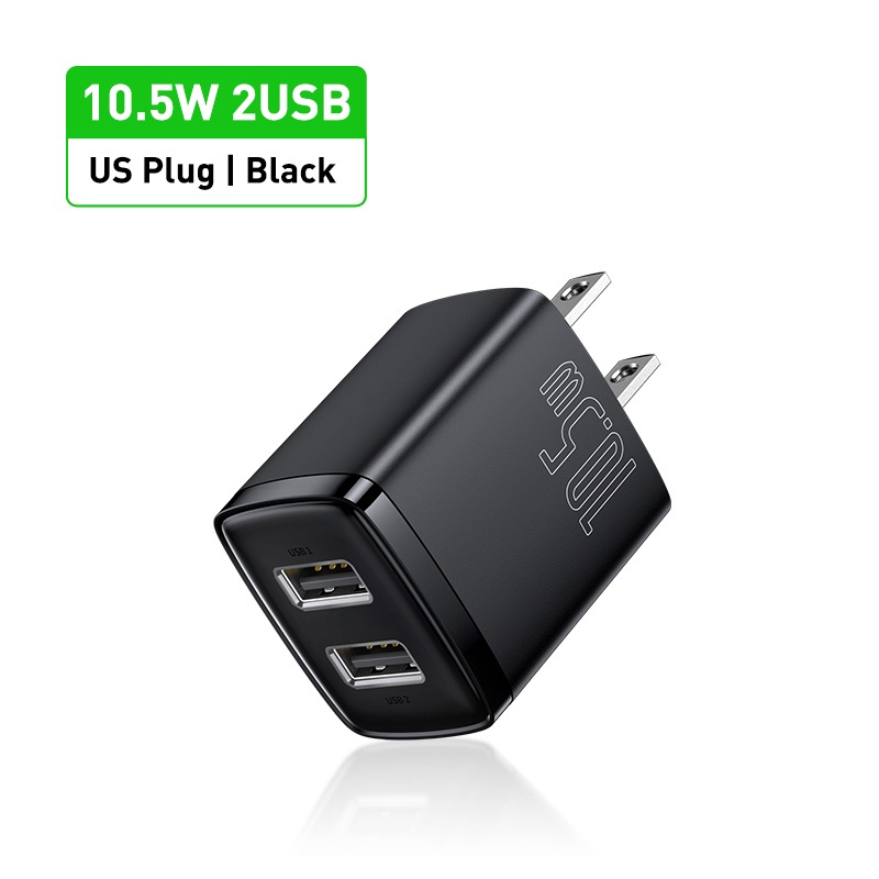 Củ Sạc Baseus Compact Charger 2 Cổng USB 10.5W