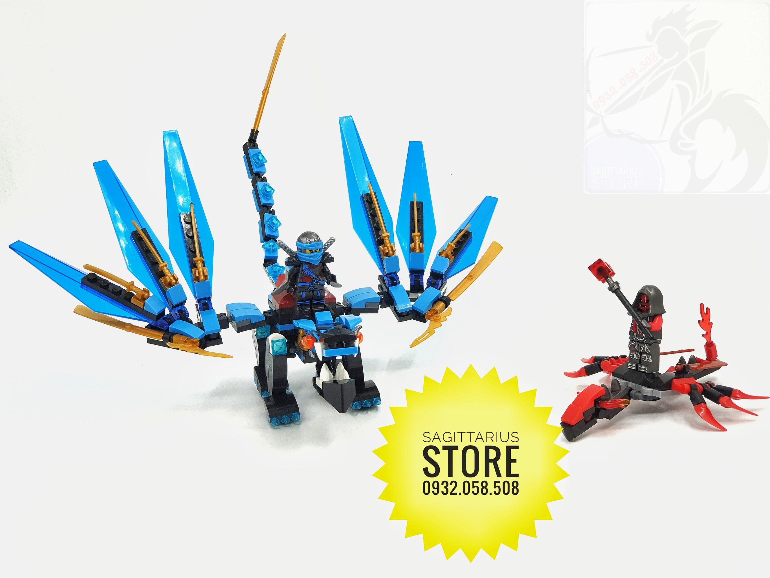 [HCM]Bộ Lego Zimo Lắp Ráp Robot Ninja Rồng ( Xanh Dương ) _ 276 Mảnh