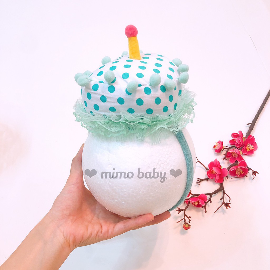 Băng đô bánh sinh nhật style Hàn quốc cho bé
