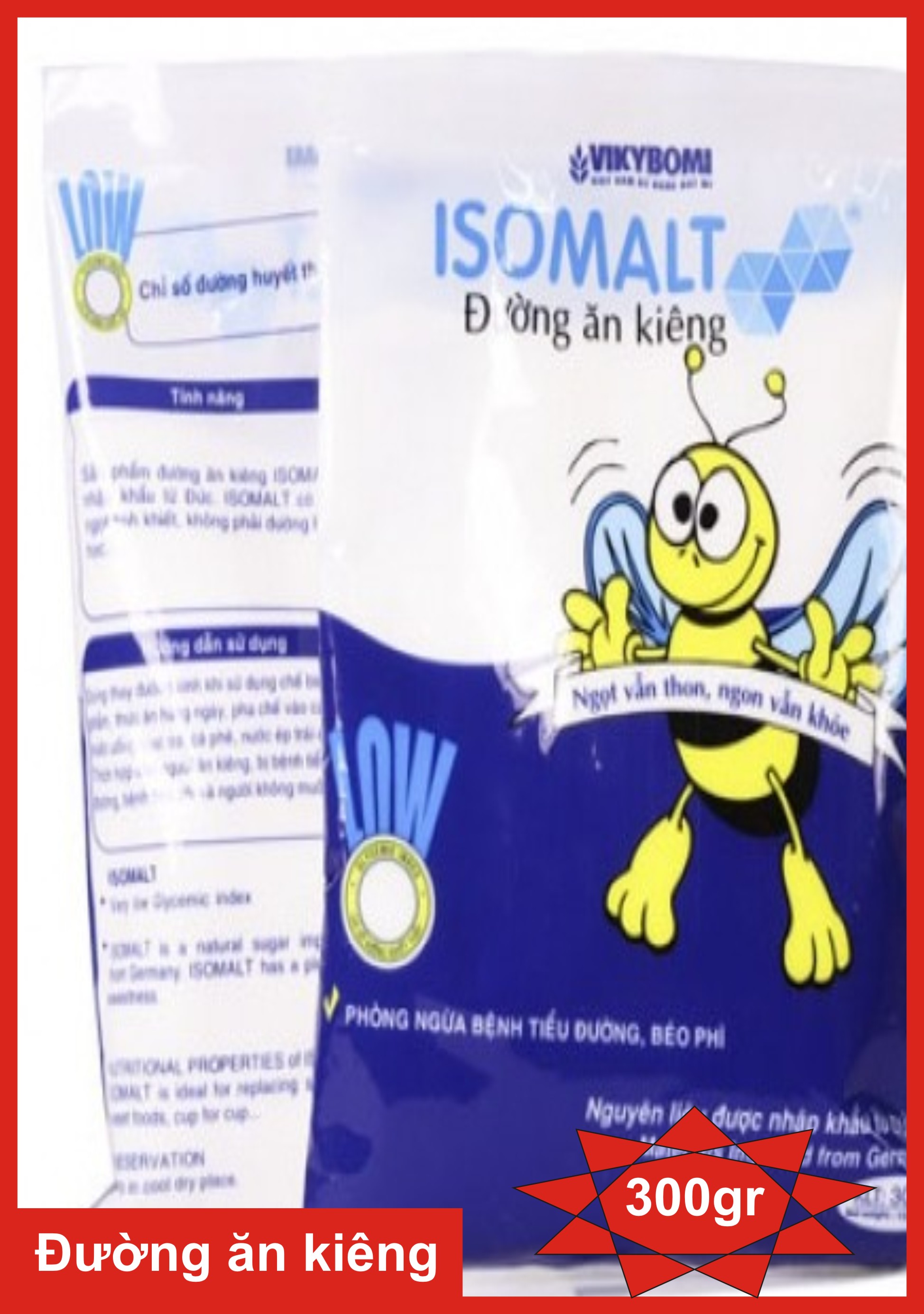 Đường ăn kiêng isomalt Vikibomi gói 300gram