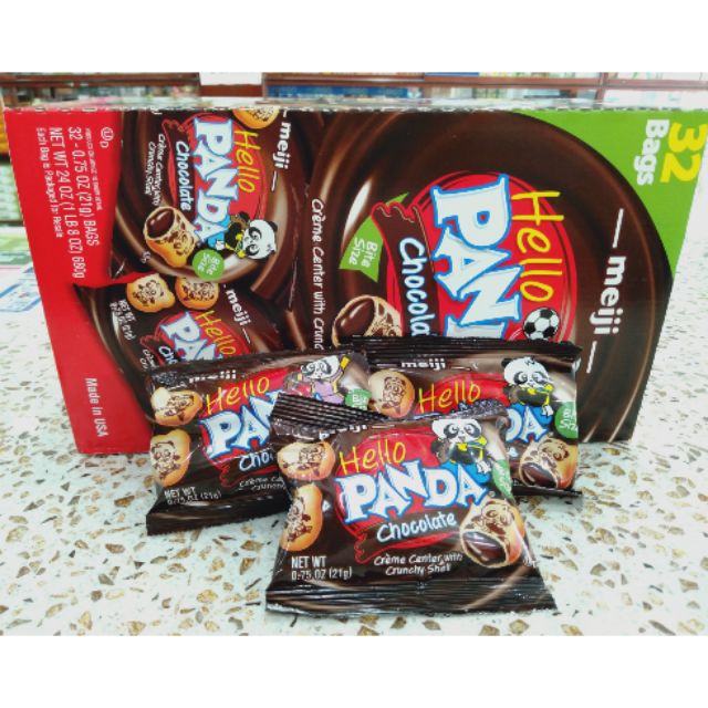 [HCM]Bánh Gấu Hello Panda Chocolate Meiji USA