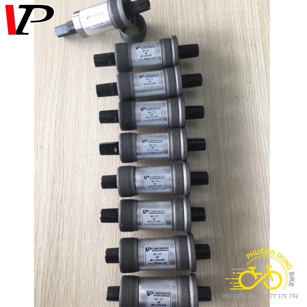 Trục giữa cốt vuông bạc đạn xe đạp VP BC73 - Nhiều Cỡ