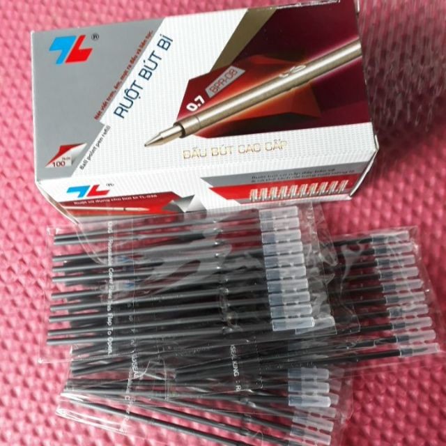 Vỉ 10 ngòi (0.7mm) bút bi TL (ruột cho bút TL-036)