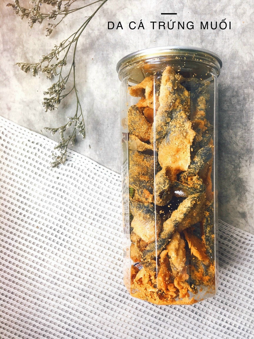 Da Cá Trứng Muối Hũ 250gram siêu ngon đậm vị