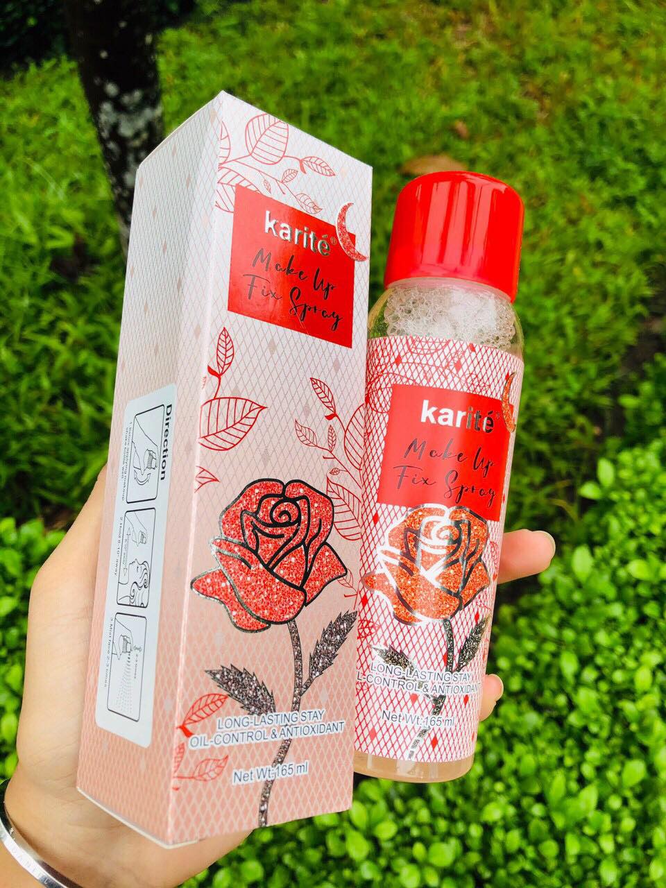 Xịt khoá nền KARITE Make Up Fix Spray 165ml